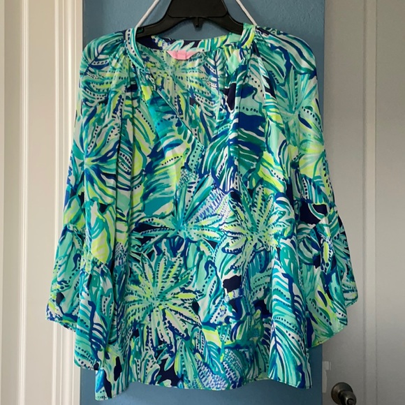 Lilly Pulitzer Tops - Lilly Pulitzer Matilda Silk Top